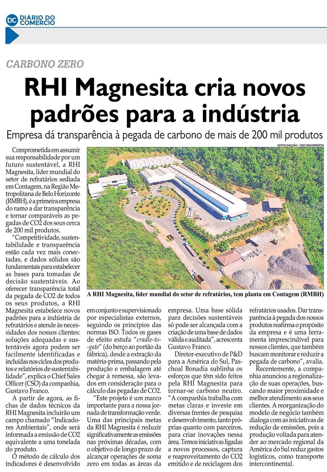 “RHI Magnesita sets new standards for the industry” RHI Magnesita